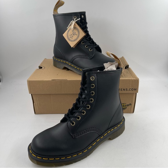 Dr. Martens Shoes - NIB! 🥾 Dr Martens Unisex Vegan 1460 Felix Black Lace Up Boot-SZ Men 7 | Women 8